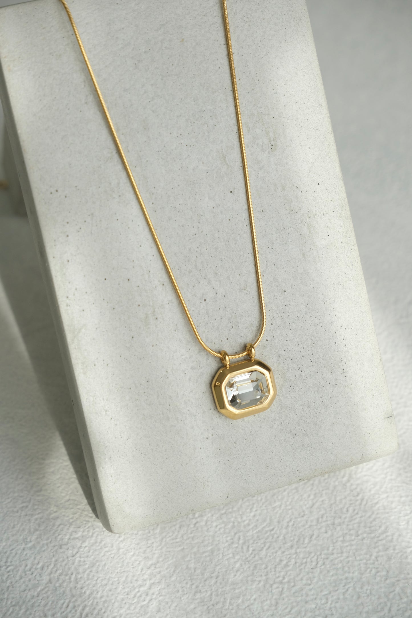 Octagon Gem Necklace