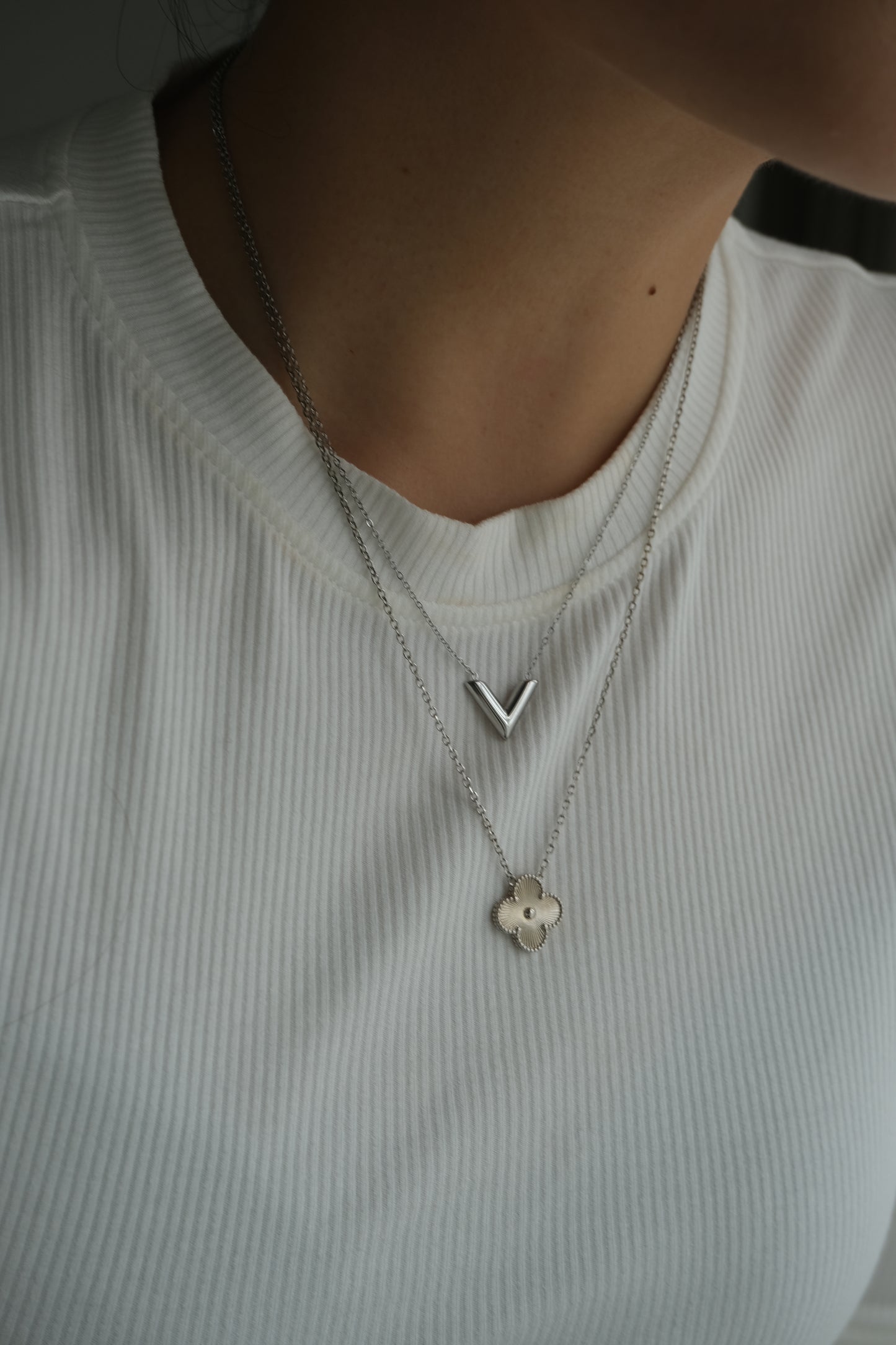 Klover Silver Necklace