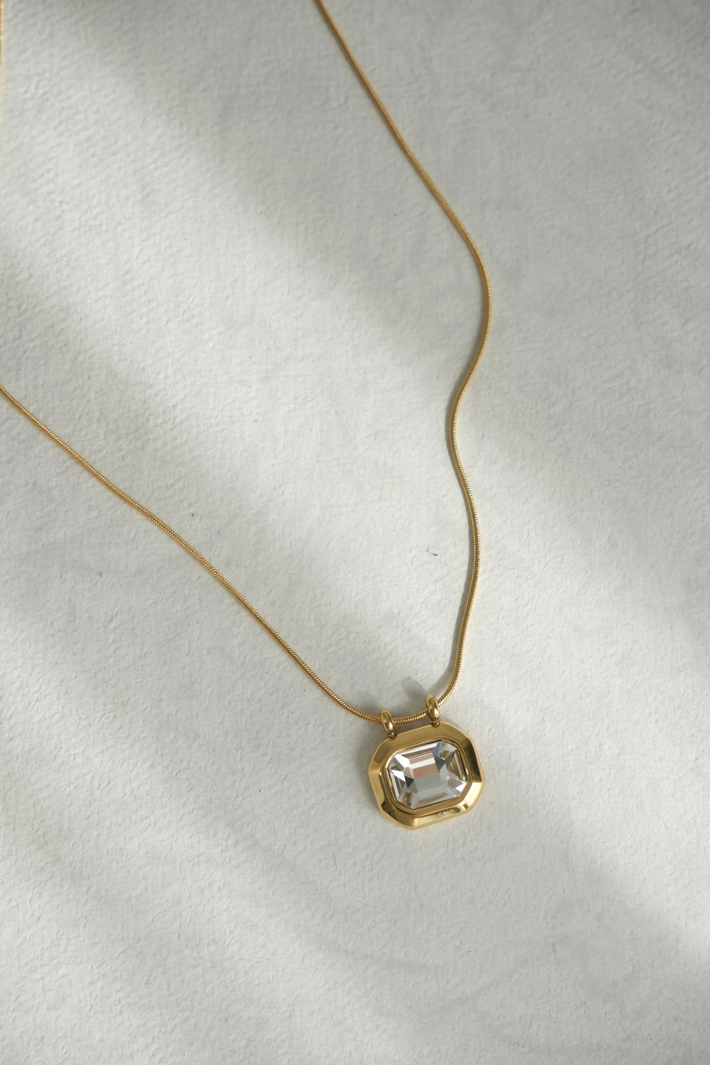 Octagon Gem Necklace