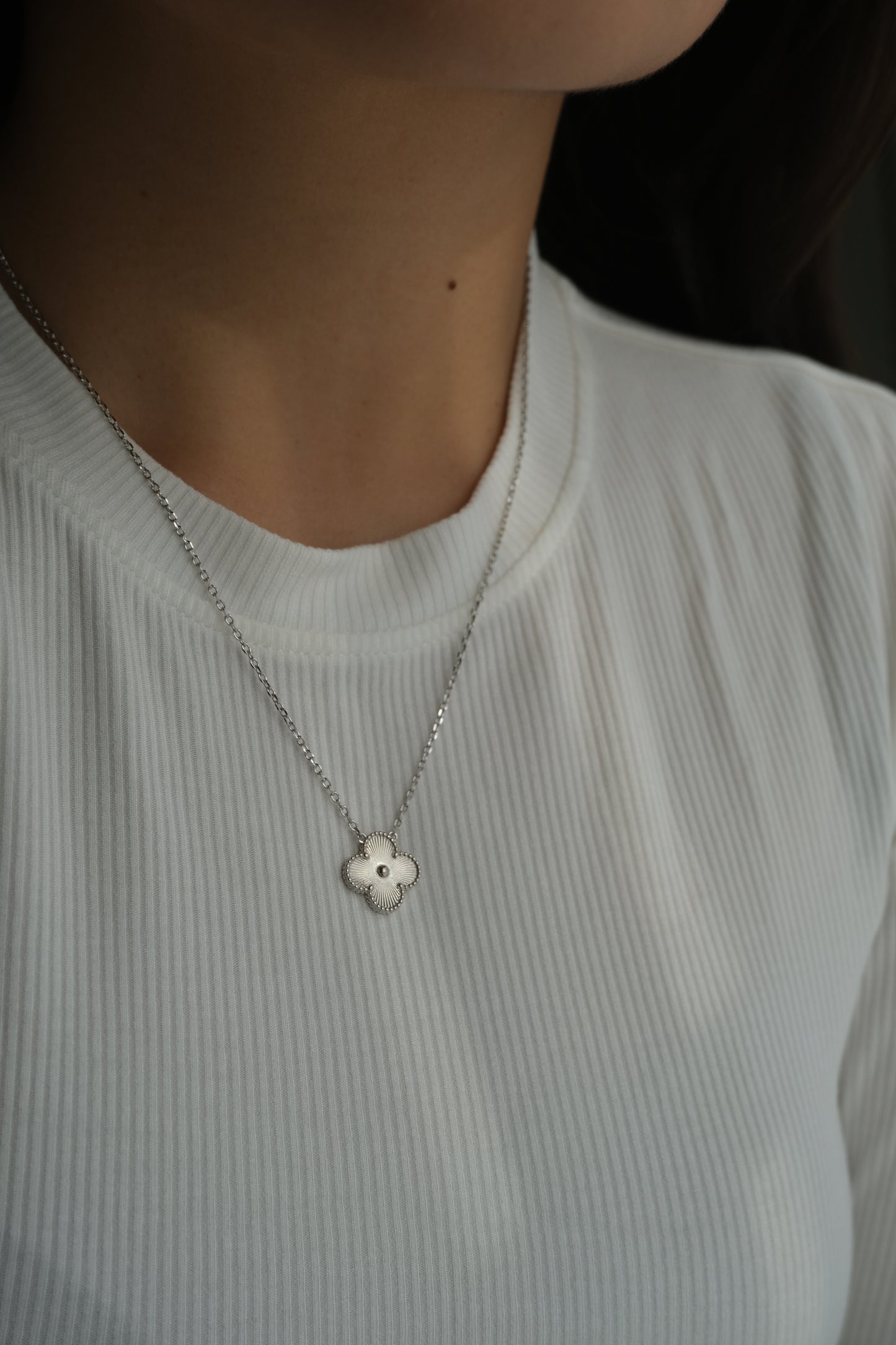 Klover Silver Necklace