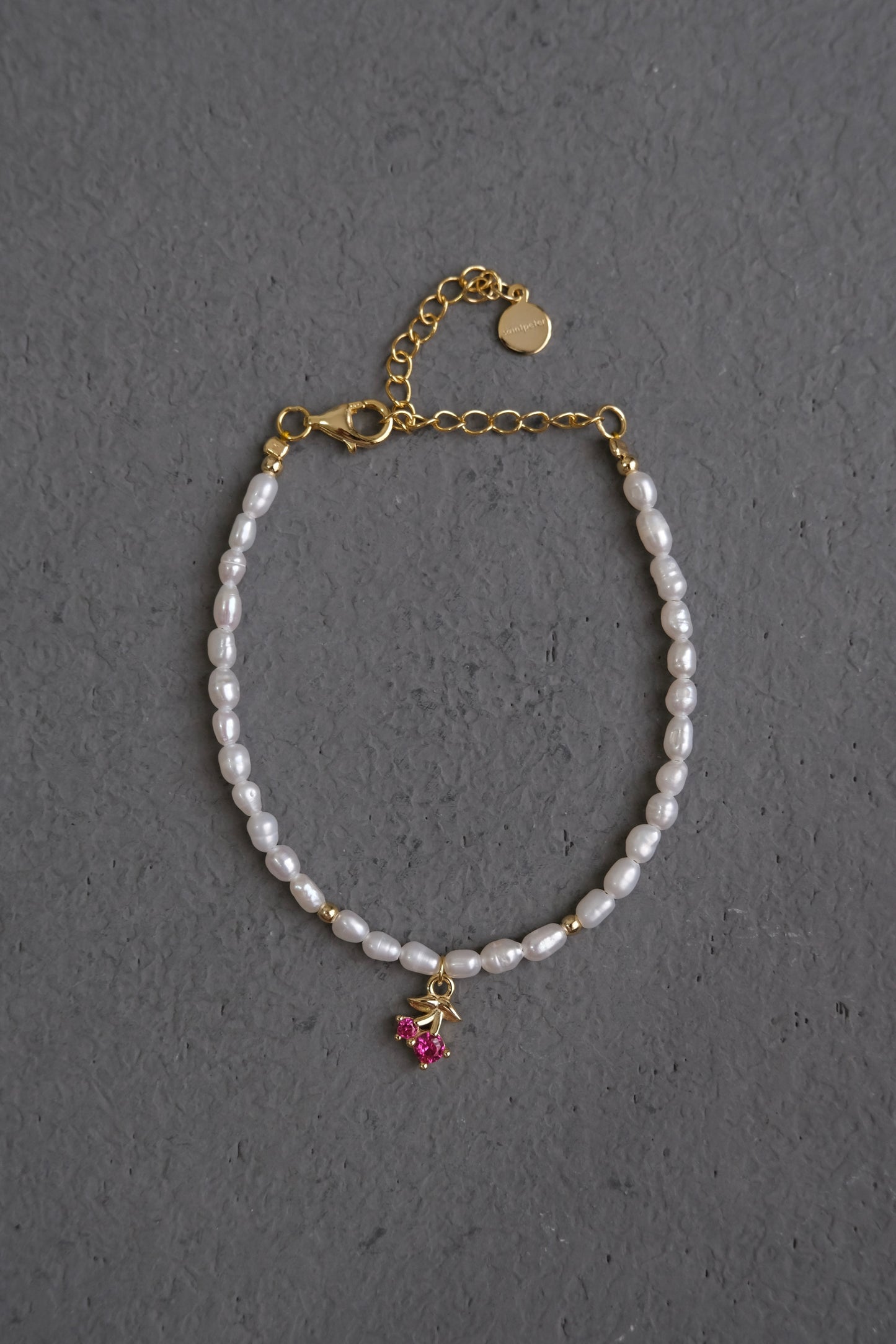 Cherry Pearl Bracelet